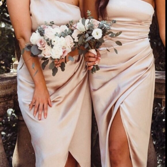 Willow Wrap Dress Champagne - White Fox - Picture 4 of 4